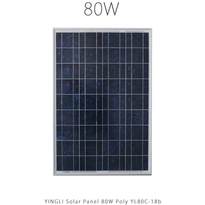 پنل خورشیدی ۸۰ وات پلیکریستال یینگلی | کیفیت بالا با قیمت مناسب