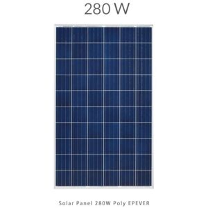 قدرتی پایدار با پنل خورشیدی ۲۸۰ وات EPEVER پلیکریستال