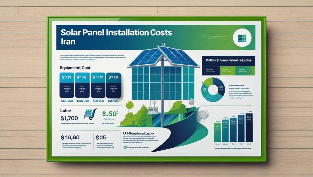 نصب سیستم خورشیدی خانگی روی پشت بام ساختمان مسکونی در تهران